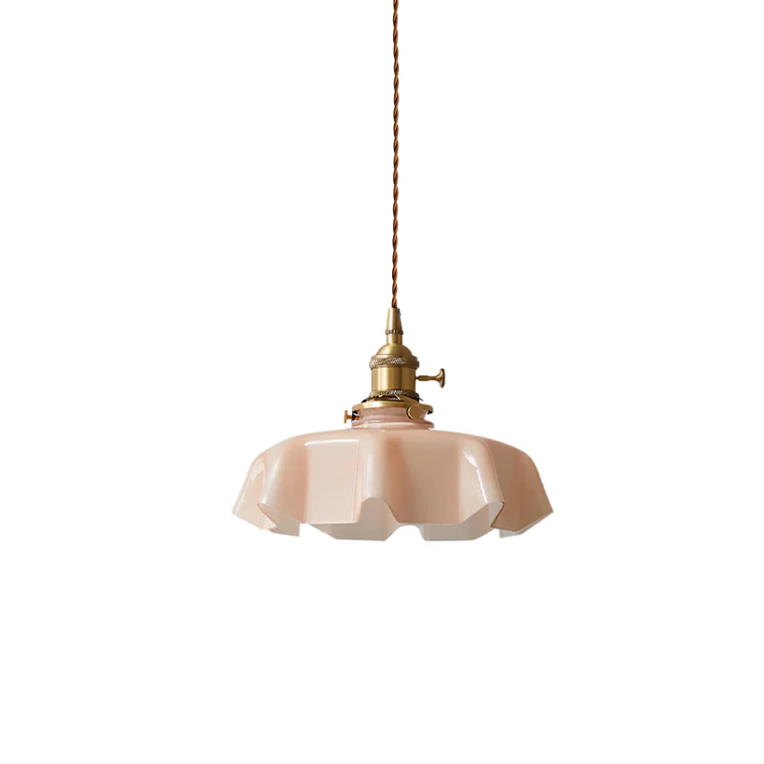 Civen Farmhouse Ruffled Pendant Light - Neutralighting