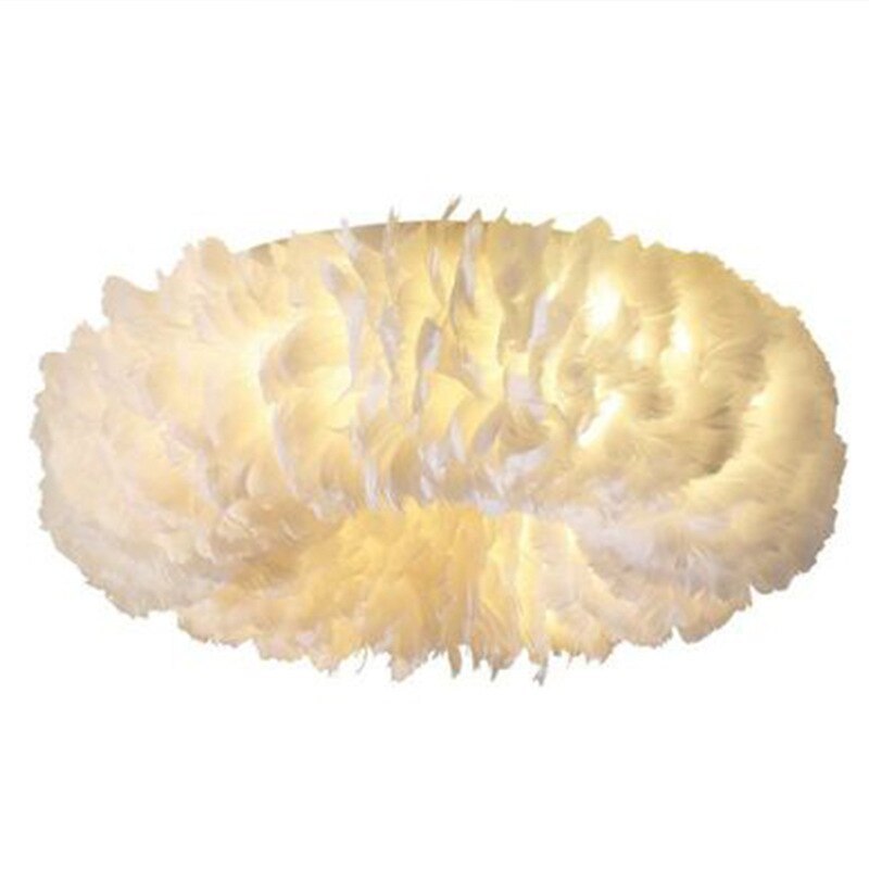 O'Moore Swan Feather Round Ceiling Light - Neutralighting