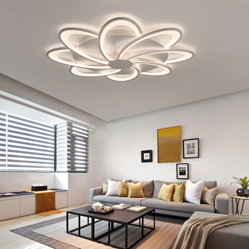 Arisha Flower Shape Ceiling Light White , 2 Style - Neutralighting
