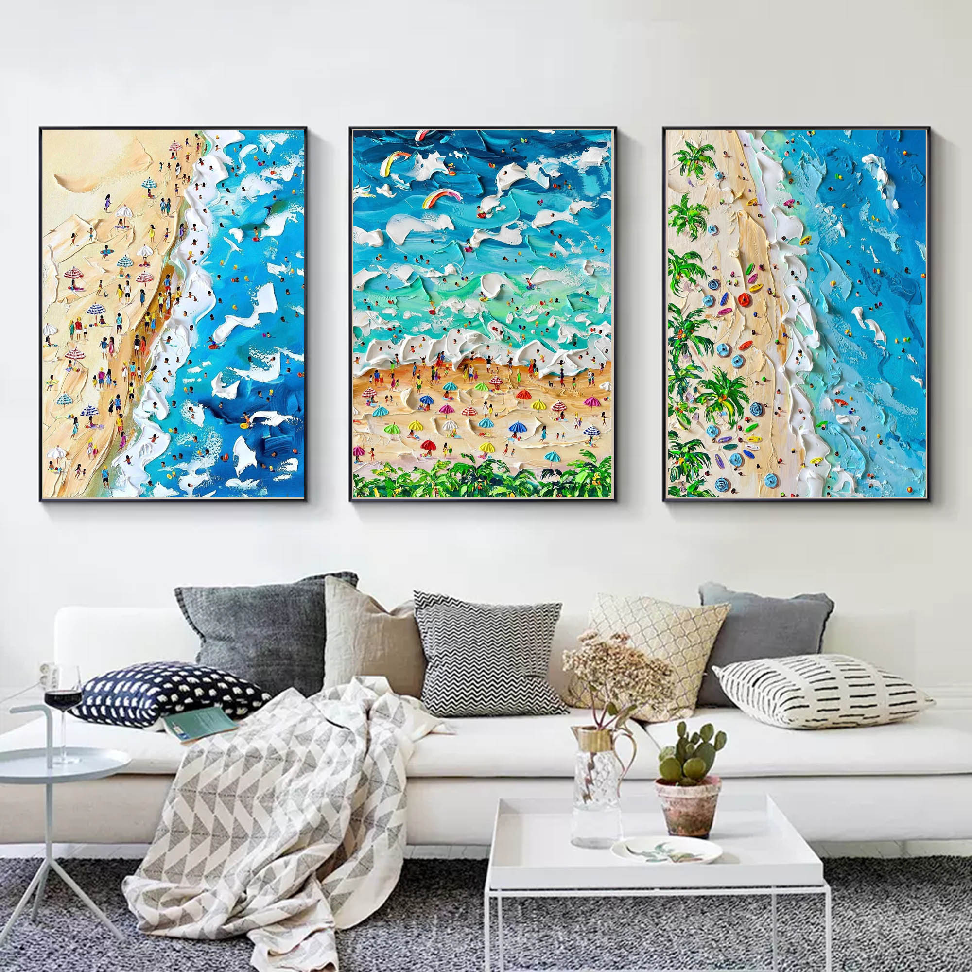 Abstract Painting Set of 3 SP125 - Neutralighting