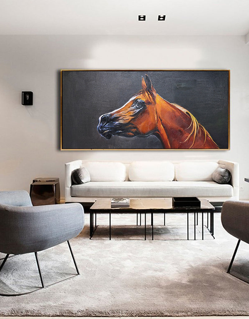 Brown Horse Painting ANH15 - Neutralighting