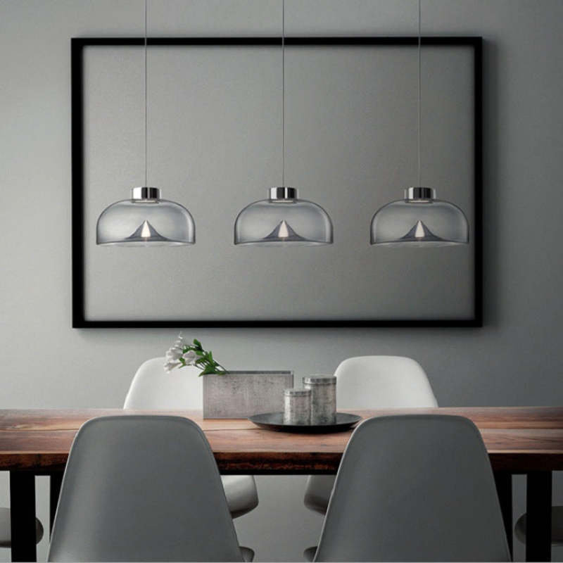 Salgado Transparent Floor Lamp, Metal & Glass, 2 Colour - Neutralighting