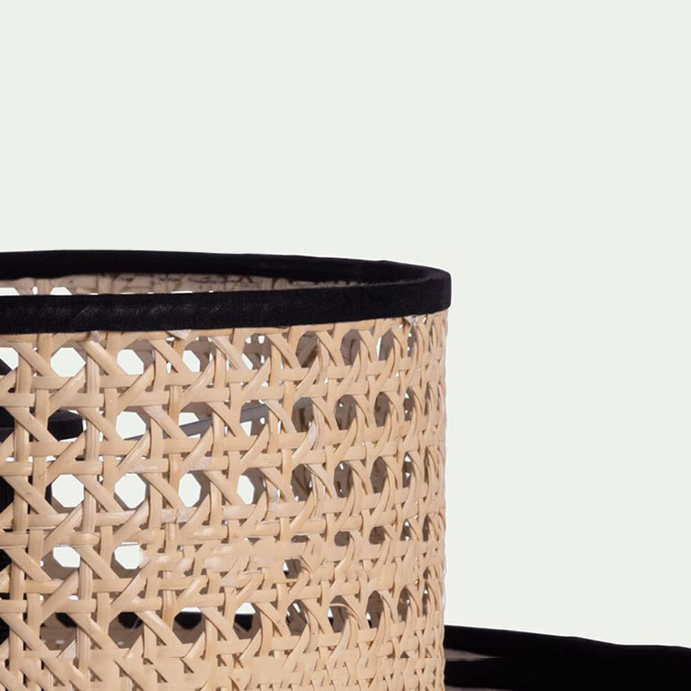 Ritta Modern Rattan/FabricPendant Light, White - Neutralighting