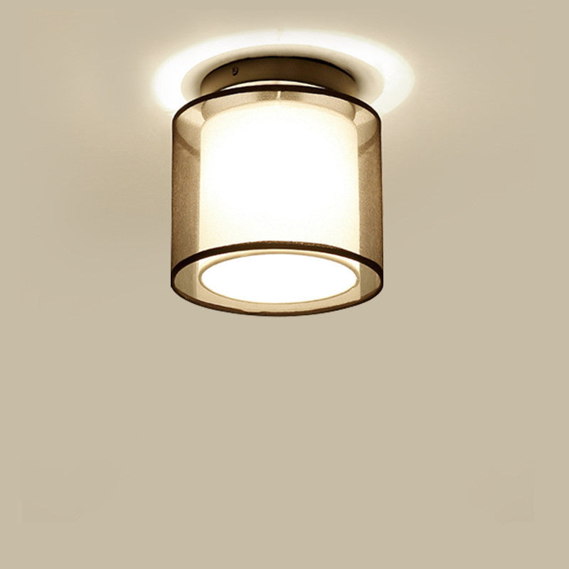 Arisha Modern Metal & Fabric Flush Mount Ceiling Light, 2 Style - Neutralighting