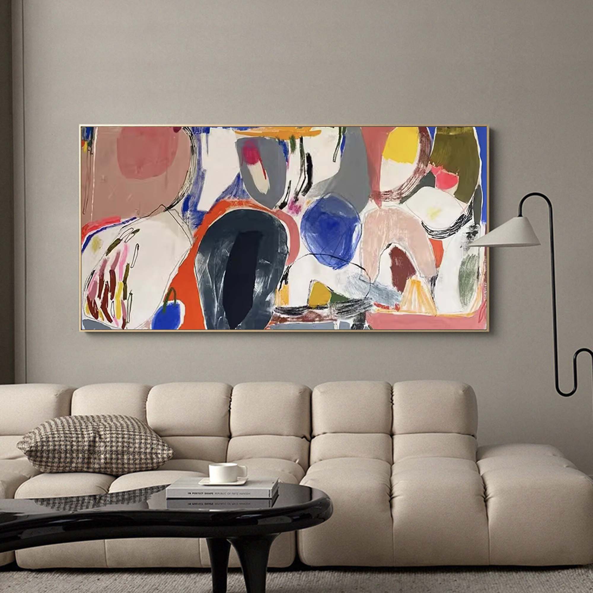 Abstract Canvas Art AB060 - Neutralighting