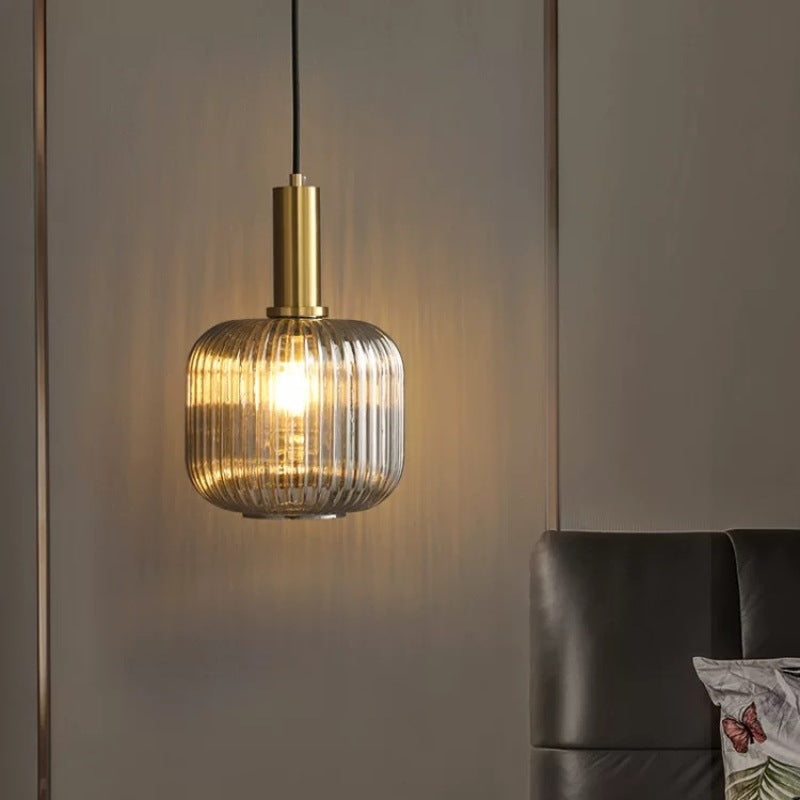 Valentina Pendant Light Crystal, Moru Glass, Cognac/Green/Grey, Kitchen Island - Neutralighting