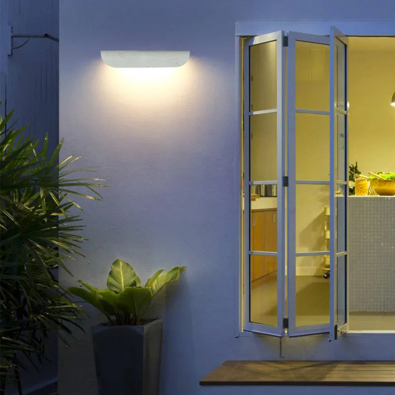 Ray Modern Outdoor Wall Lighting, Waterproof, Curved - Neutralighting