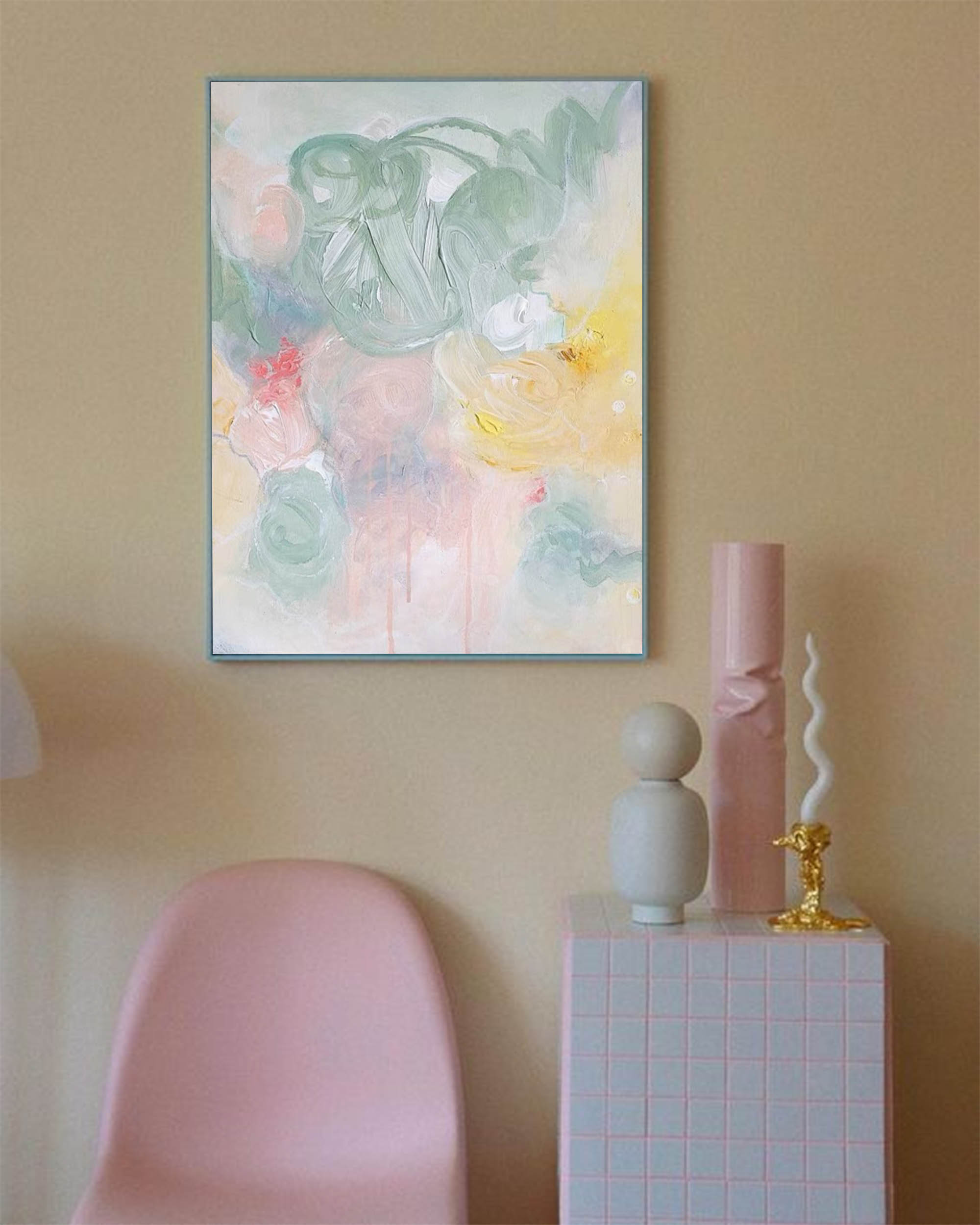 Abstract Canvas Art AB041 - Neutralighting