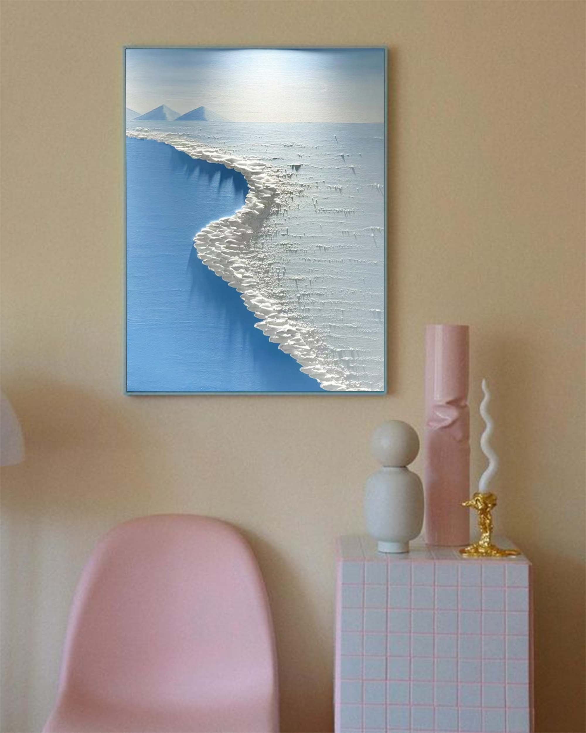Wall Art Beach & Ocean Grand Gentle Impasto