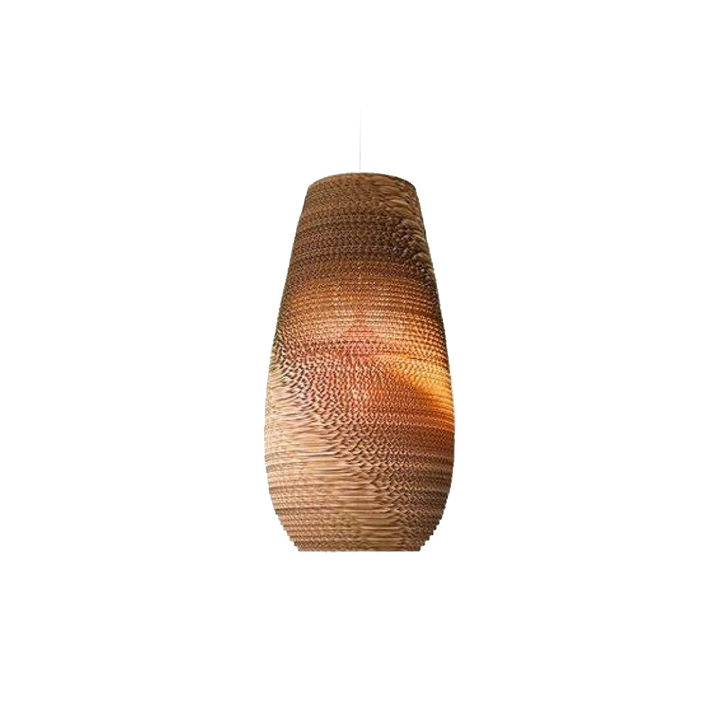 Muto Pastoral Silkworm Rustic Paper Pendant Light - Neutralighting