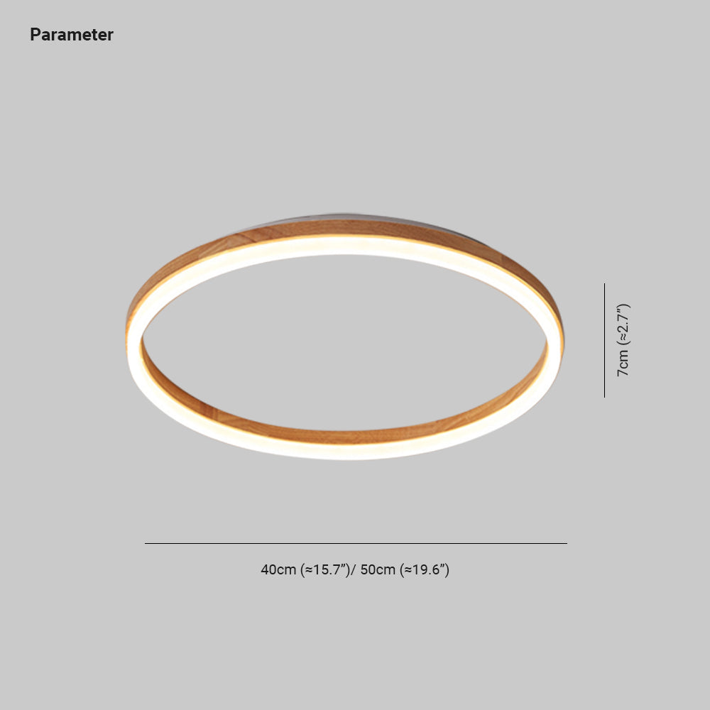 Tomo Flush Mount Ceiling Light Wood - Neutralighting