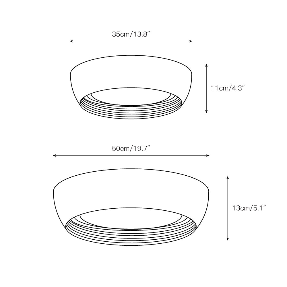 AFX Minimalist Duncan Acrylic Ceiling Light - Neutralighting