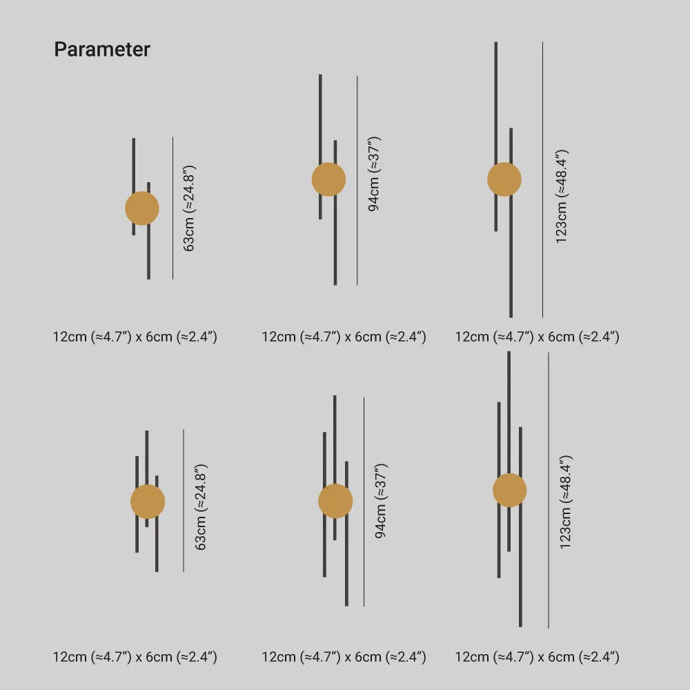 Saela Modern Linear 2 Colour Metal Wall Lamp - Neutralighting