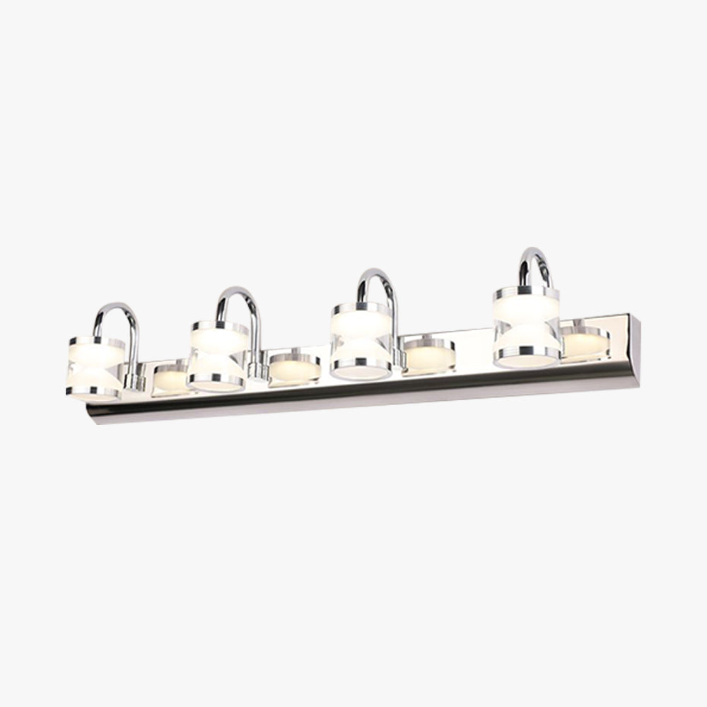 Arisha Modern Lantern Metal/Acrylic Wall Lamp, Silver - Neutralighting