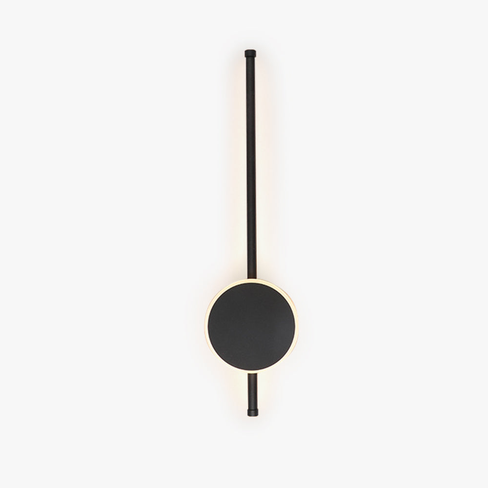 Arisha Modern Round Linear Metal Wall Lamp, White/Black/Gold - Neutralighting