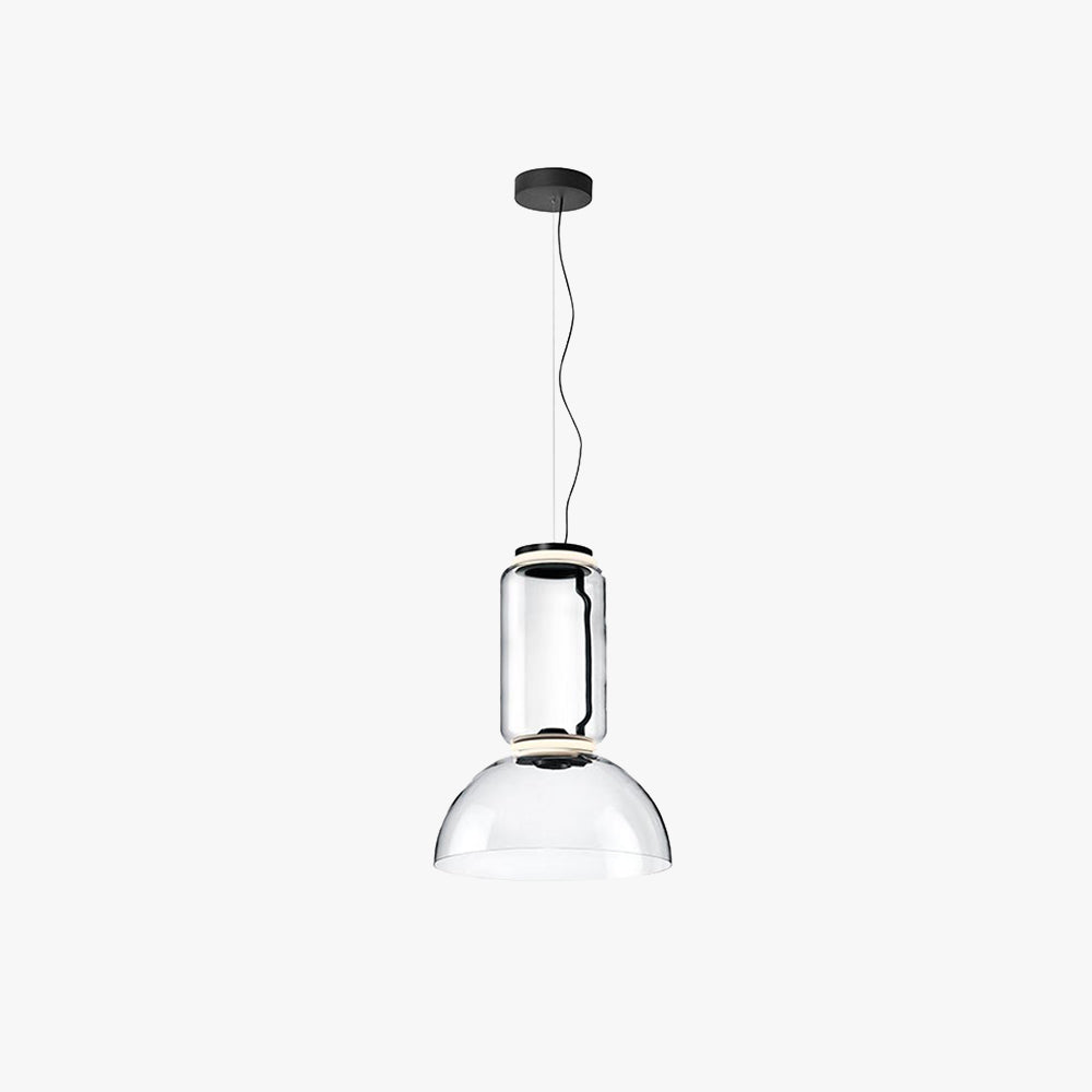 Valentina Minimalist Combination Glass Pendant Light, Clear - Neutralighting
