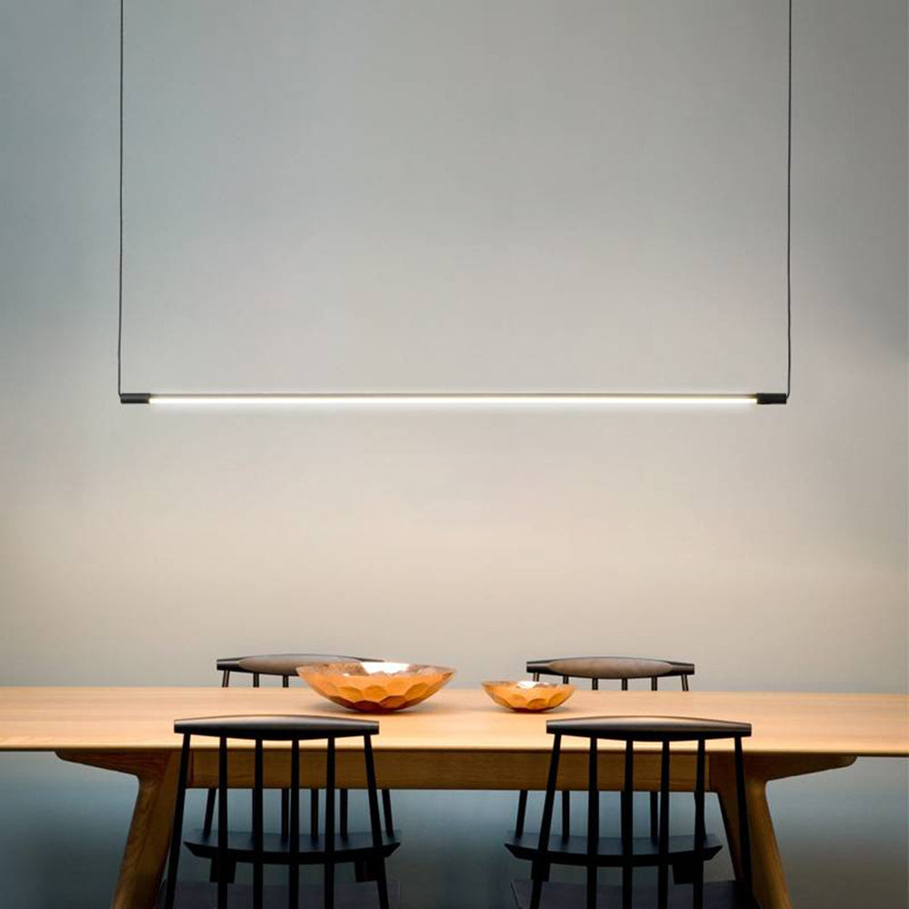 Zynar Minimalist Linear Pendant Light, Black - Neutralighting