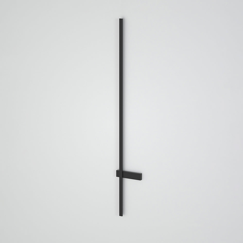 Ray Minimalist Duo-Linear Outdoor Wall Lamp, Black - Neutralighting
