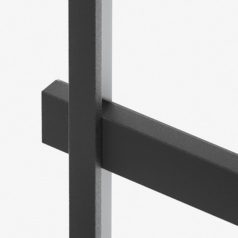 Ray Minimalist Duo-Linear Outdoor Wall Lamp, Black - Neutralighting
