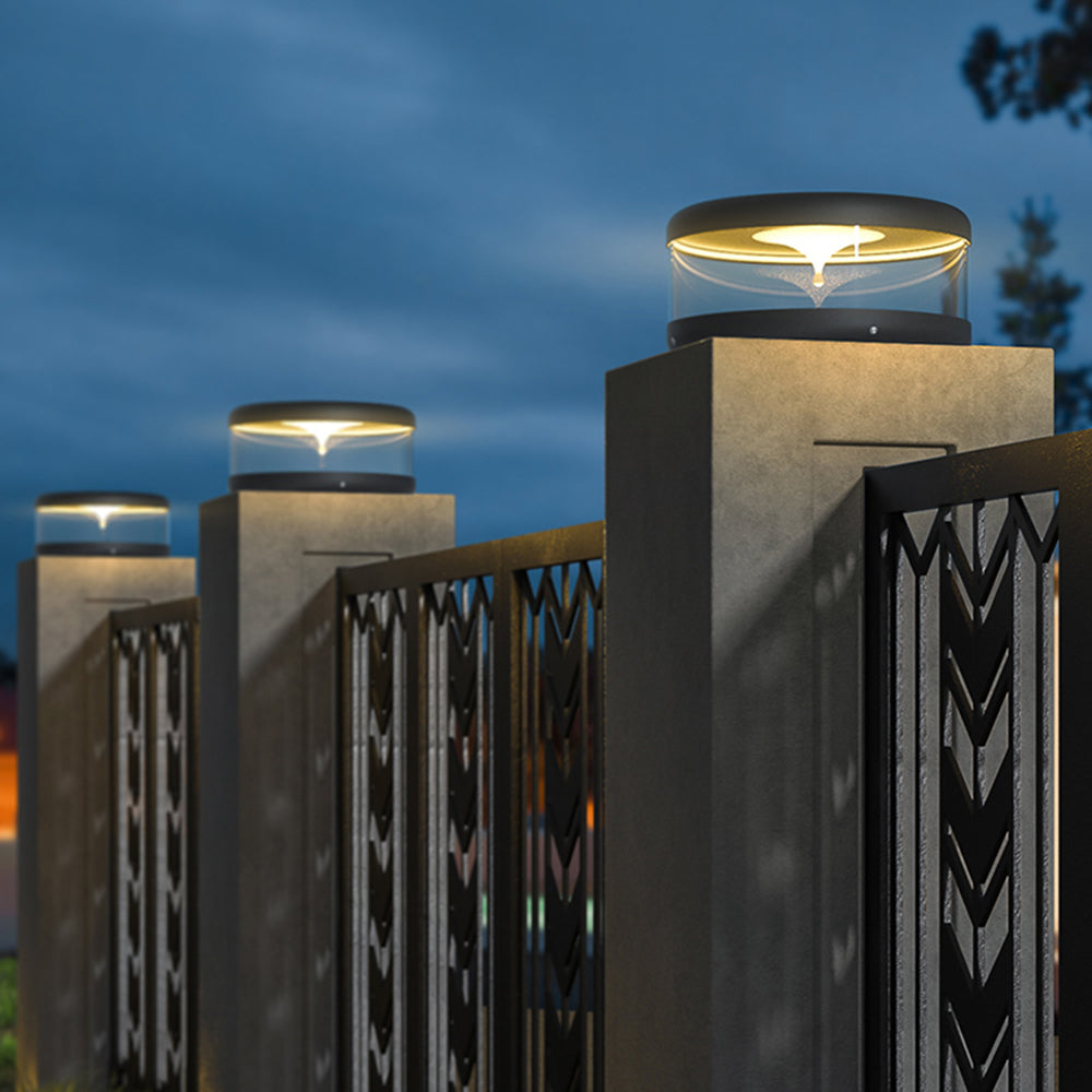 Ray Modern Quicksand Metal Outdoor Solar Lamp, Warm Ligh - Neutralighting