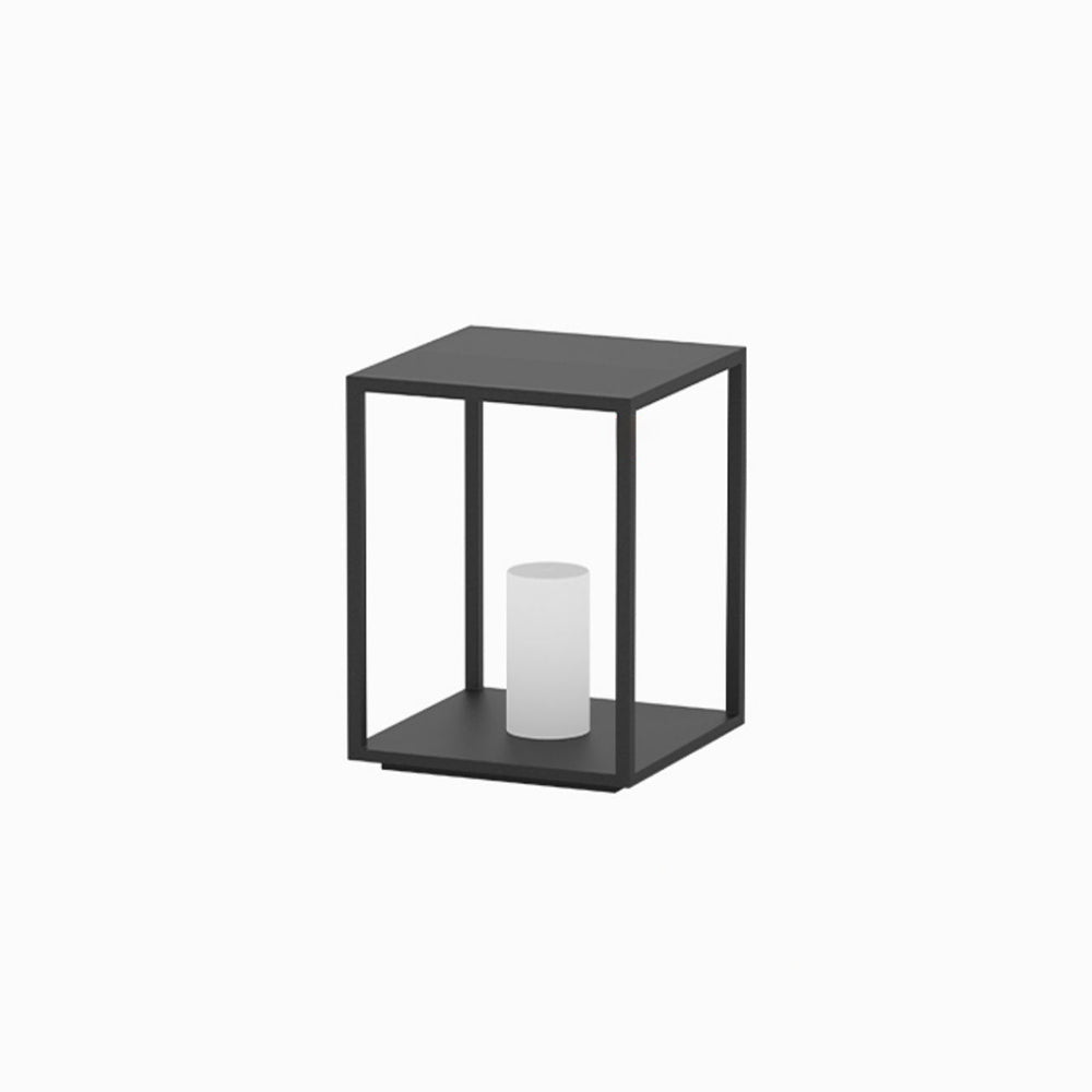 Ray Minimalist Rectangular Metal Solar Outdoor Ground Lamp - Neutralighting
