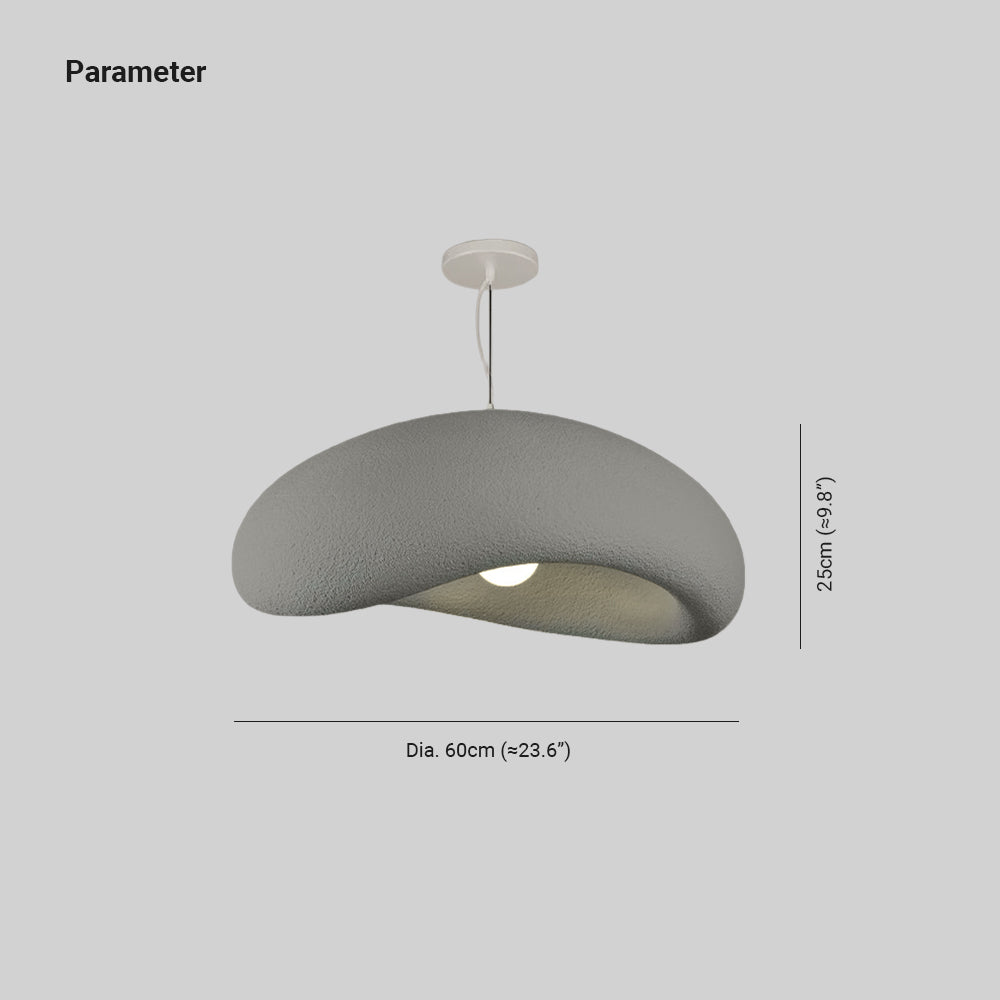 Avi Minimalist Cobblestone Shape Pendant Light, Blue/Grey - Neutralighting