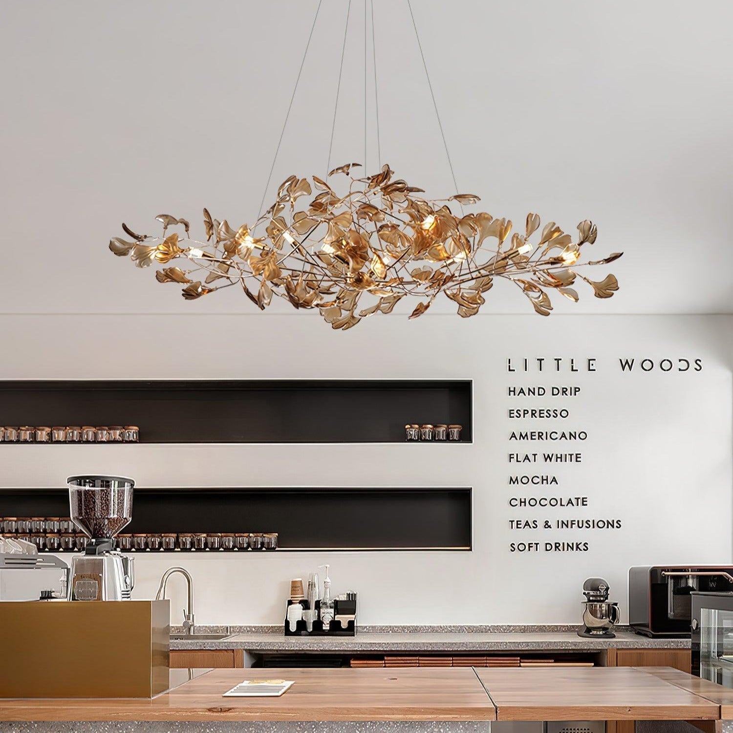 Ava Ginkgo Chandeliers - Neutralighting
