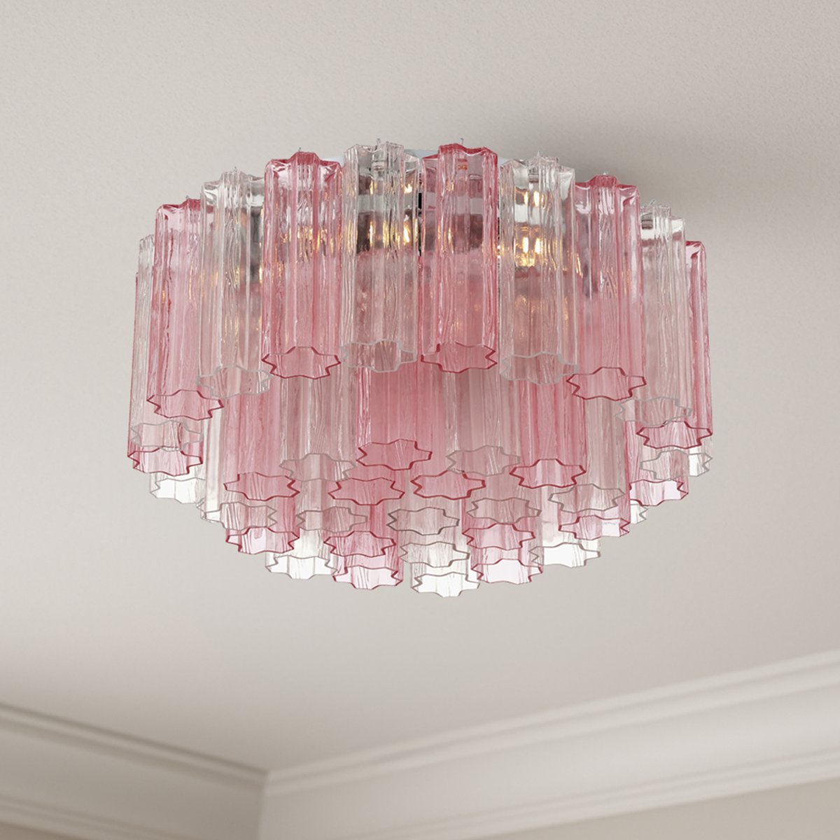 Aurora Ceiling Lamp Glass Tube Layered Amber - Neutralighting