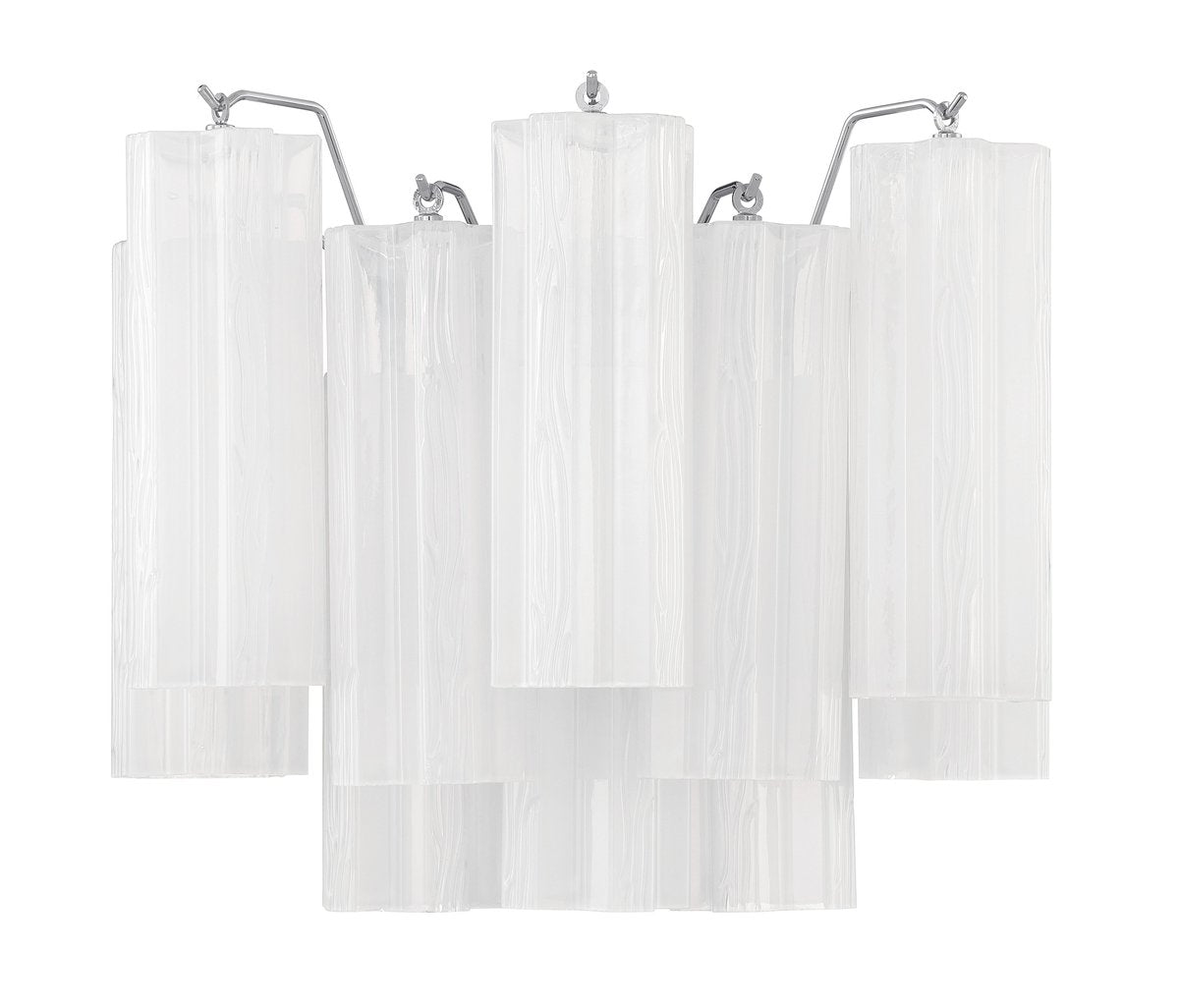 Aurora Wall Light Tronchi Glass Tube Tiered Amber Modern - Neutralighting