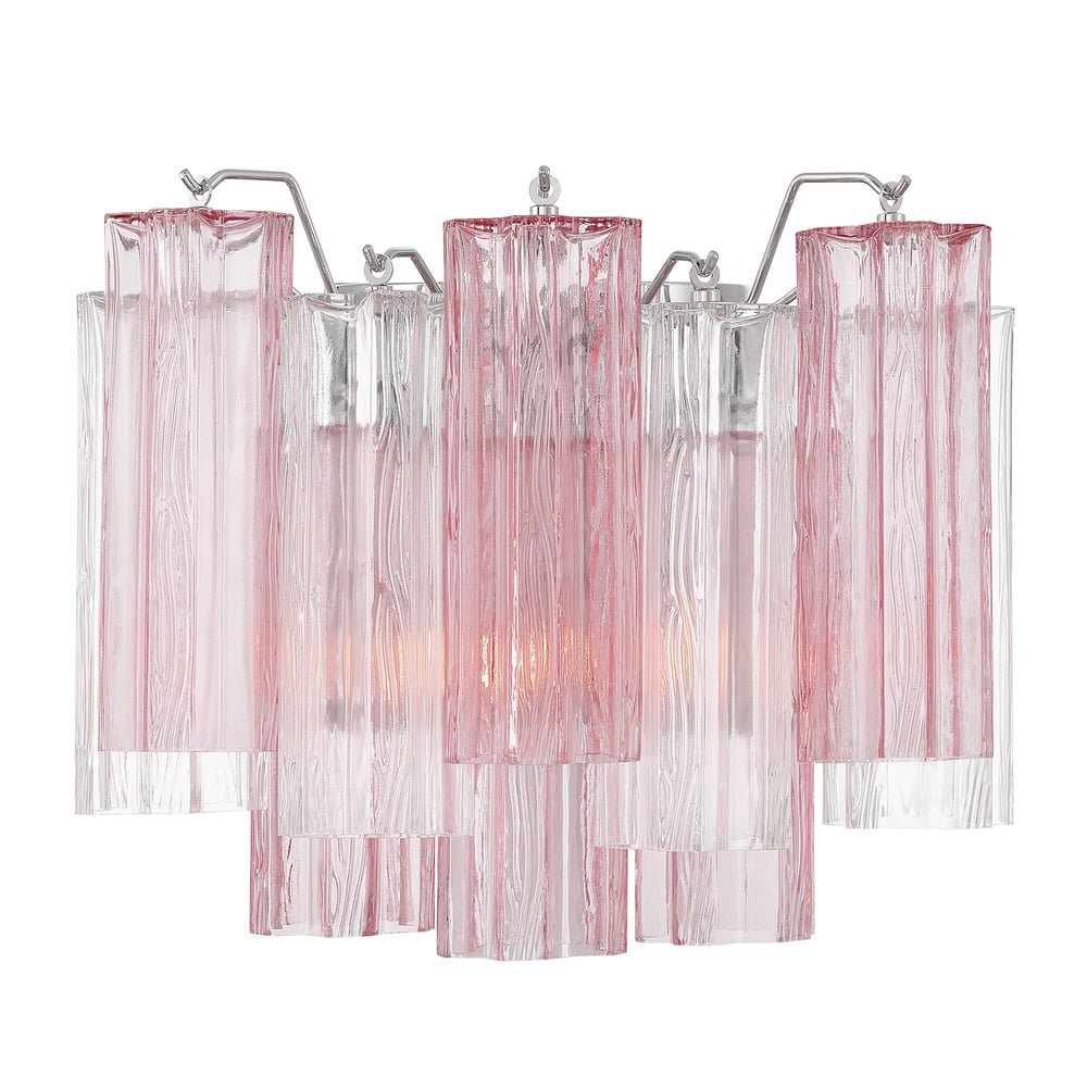 Aurora Wall Light Tronchi Glass Tube Tiered Amber Modern - Neutralighting
