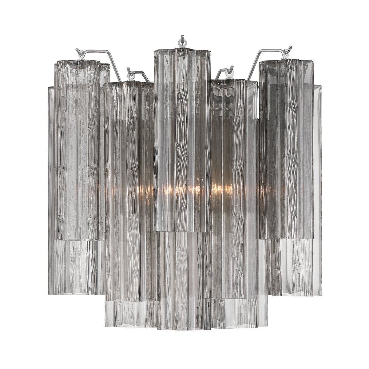 Aurora Wall Light Tronchi Glass Tube Tiered Amber Modern - Neutralighting