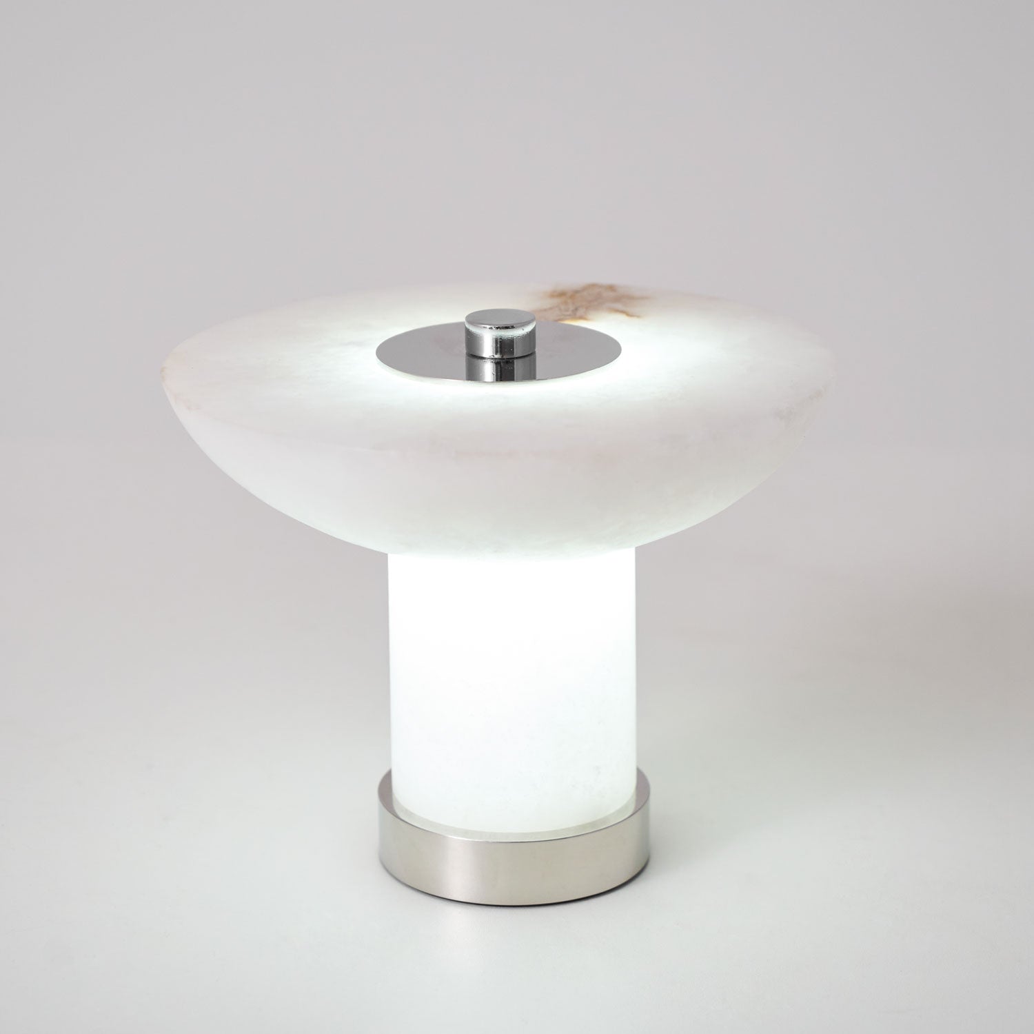 Eurnoran Mushroom Shaped Alabaster Table Lamp - Neutralighting
