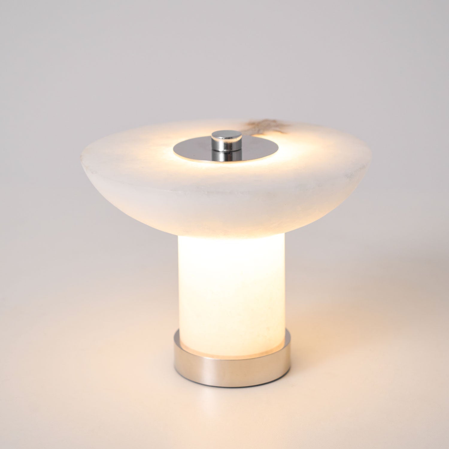 Eurnoran Mushroom Shaped Alabaster Table Lamp - Neutralighting