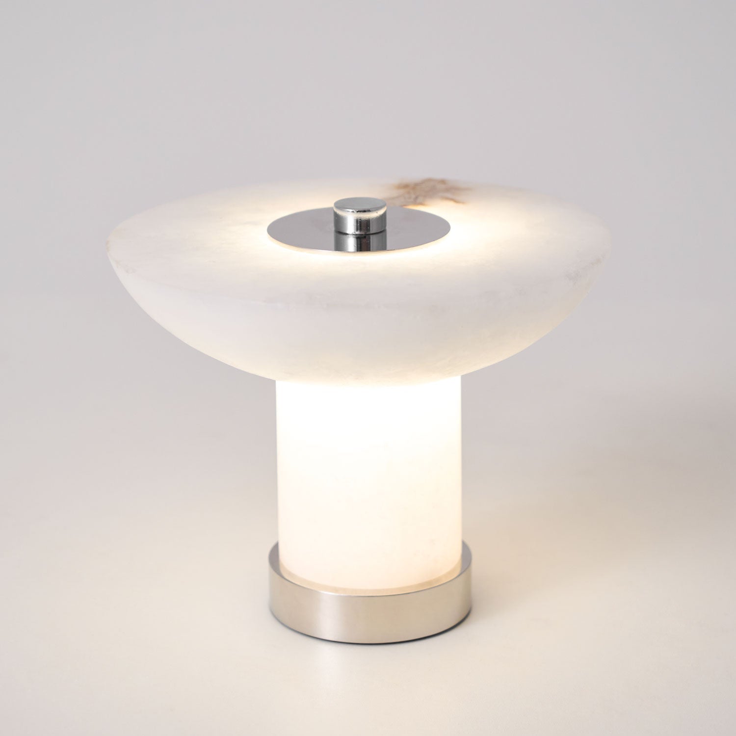 Eurnoran Mushroom Shaped Alabaster Table Lamp - Neutralighting