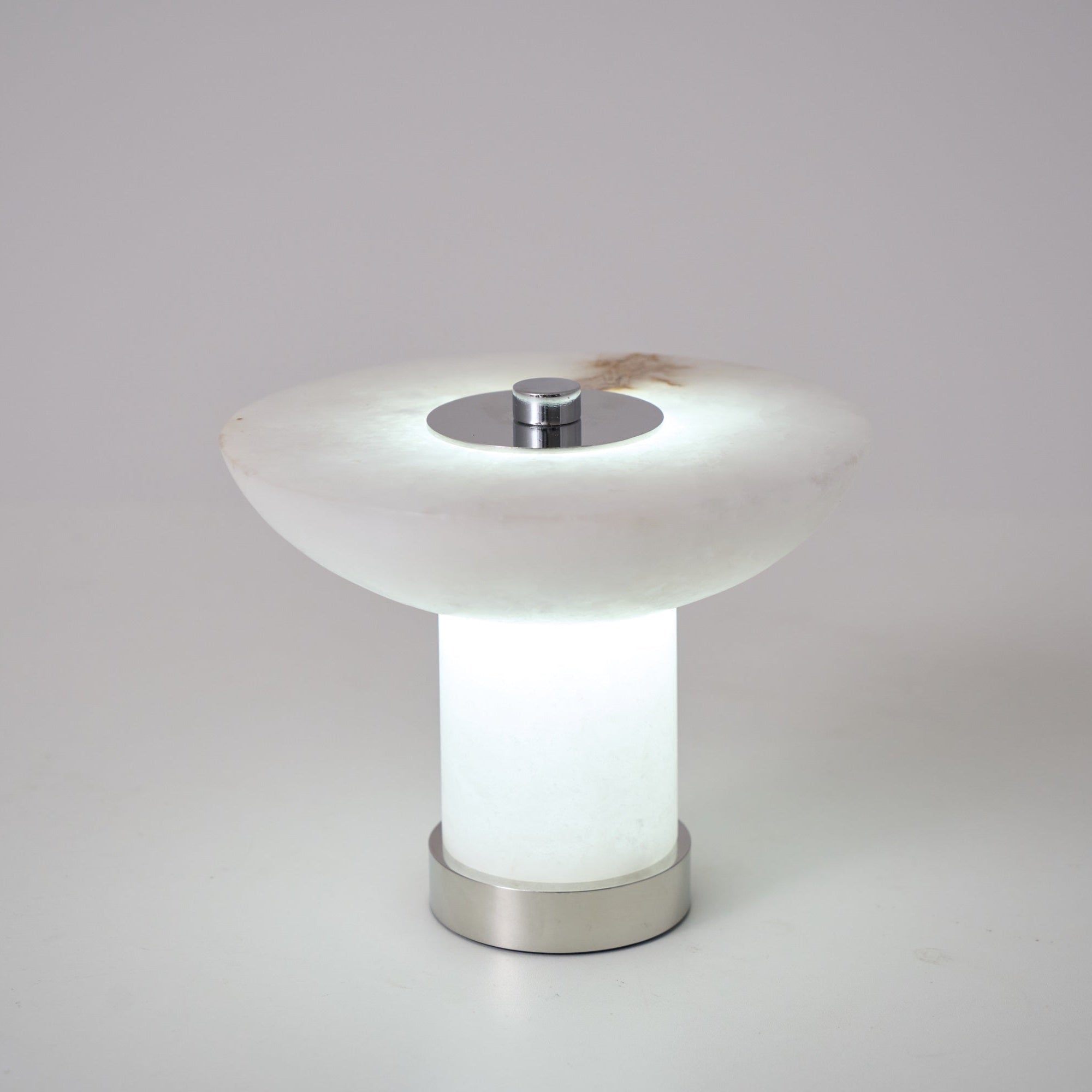 Eurnoran Mushroom Shaped Alabaster Table Lamp - Neutralighting