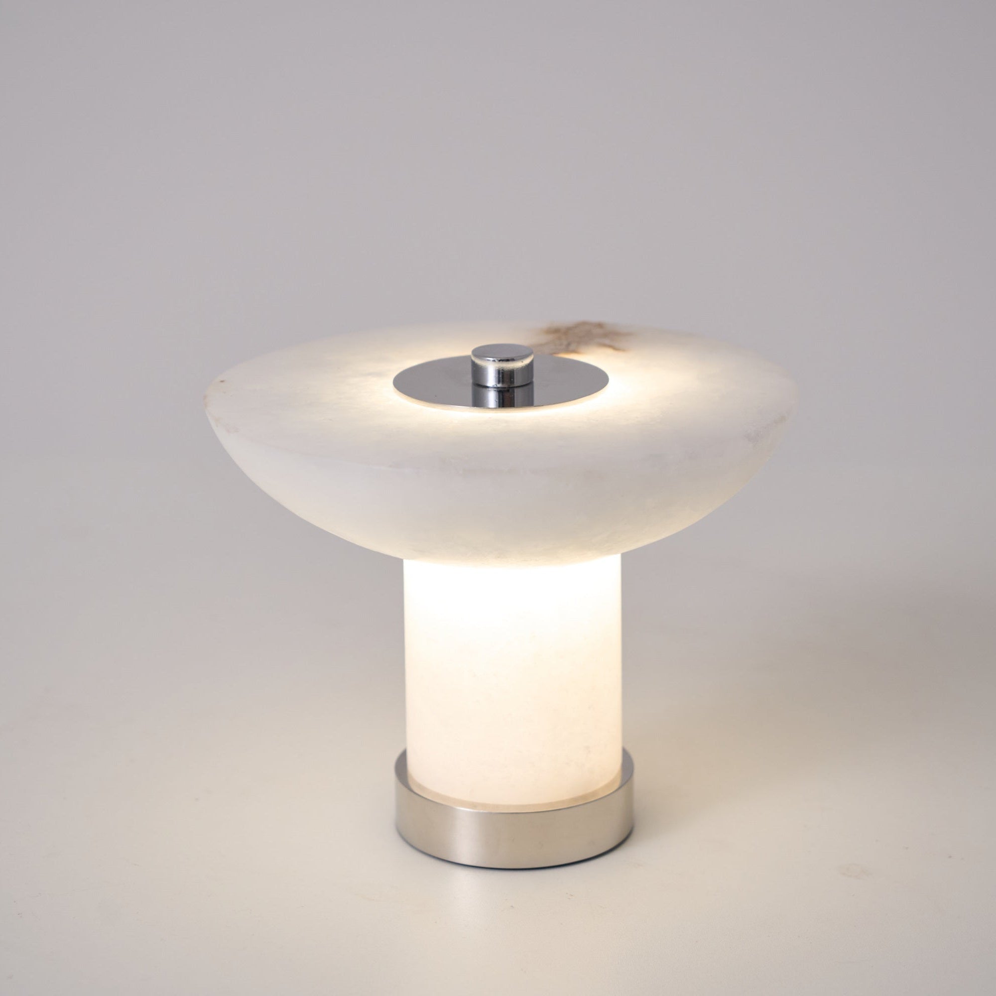 Eurnoran Mushroom Shaped Alabaster Table Lamp - Neutralighting