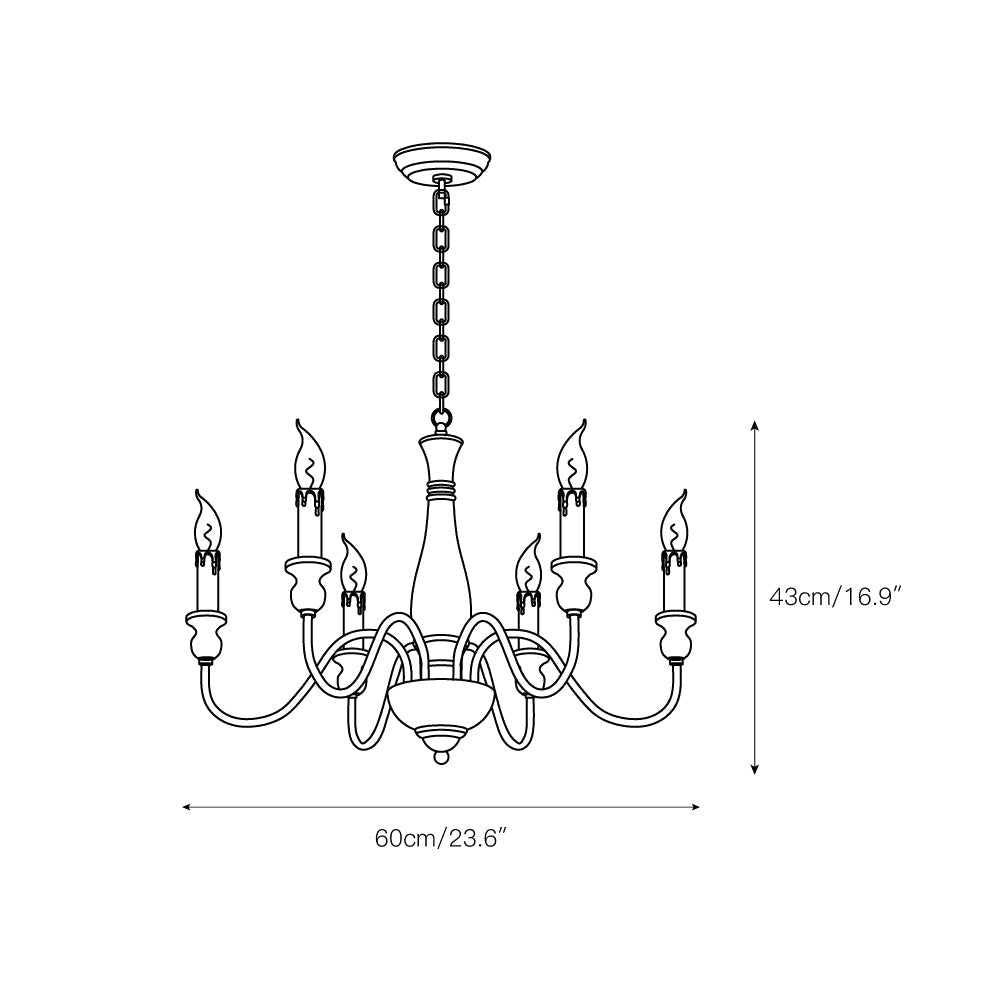 Afralia Modern Industrial Wooden Chandelier - Neutralighting