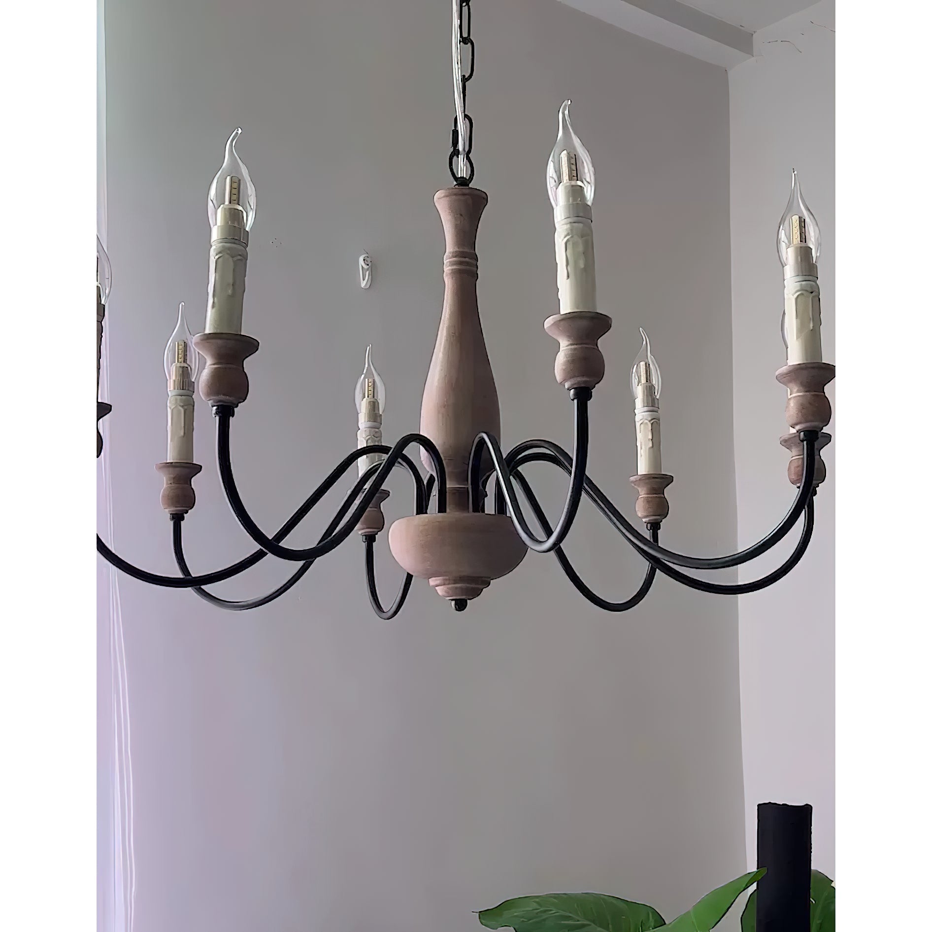 Afralia Modern Industrial Wooden Chandelier - Neutralighting