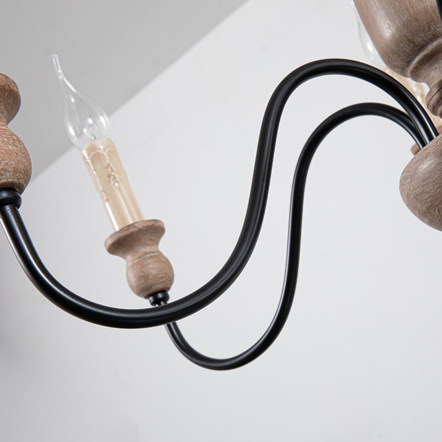 Afralia Modern Industrial Wooden Chandelier - Neutralighting