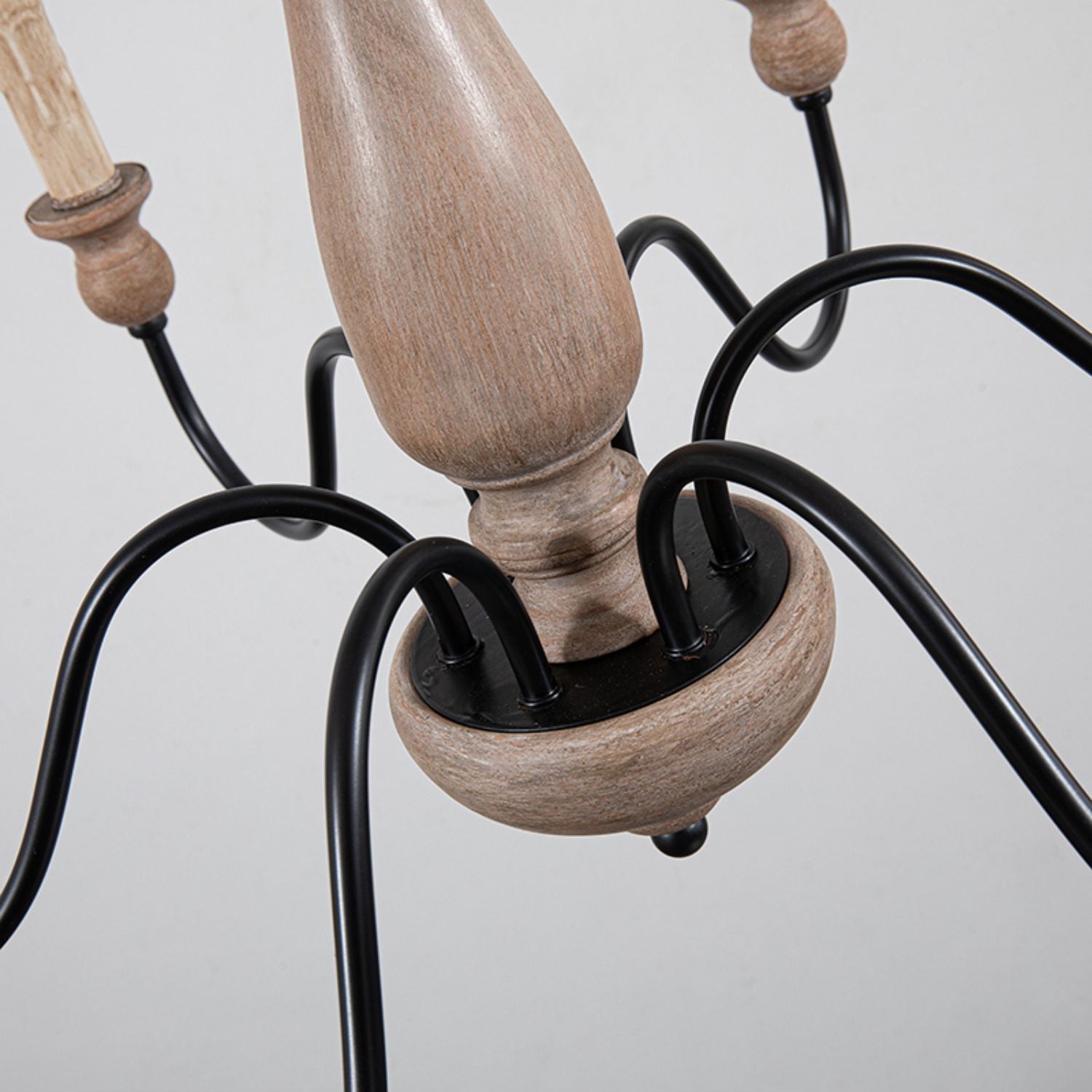 Afralia Modern Industrial Wooden Chandelier - Neutralighting