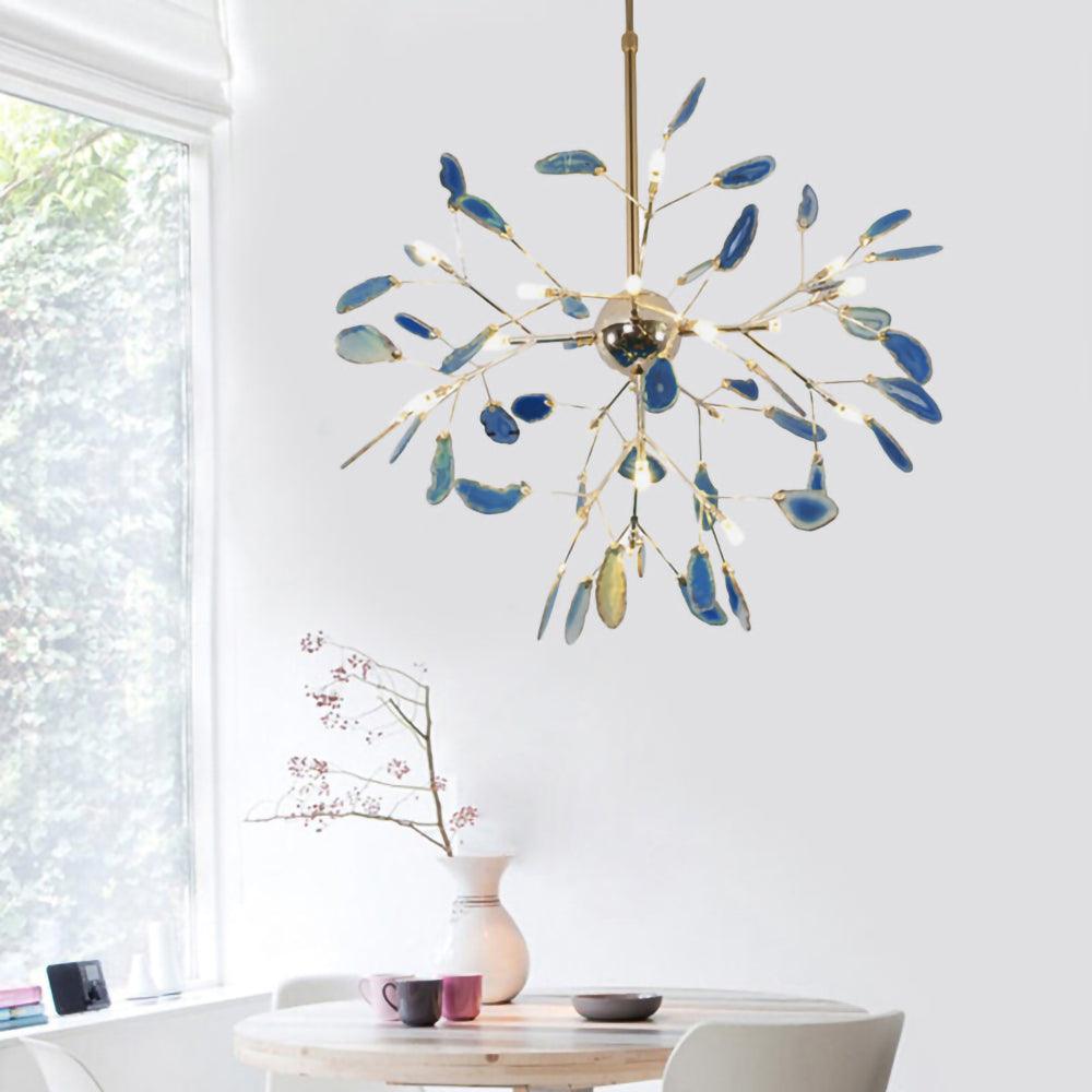 Agate Chandelier Colorful Branching - Neutralighting