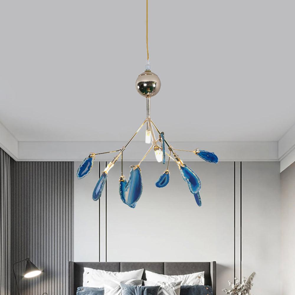 Agate Chandelier Colorful Branching - Neutralighting