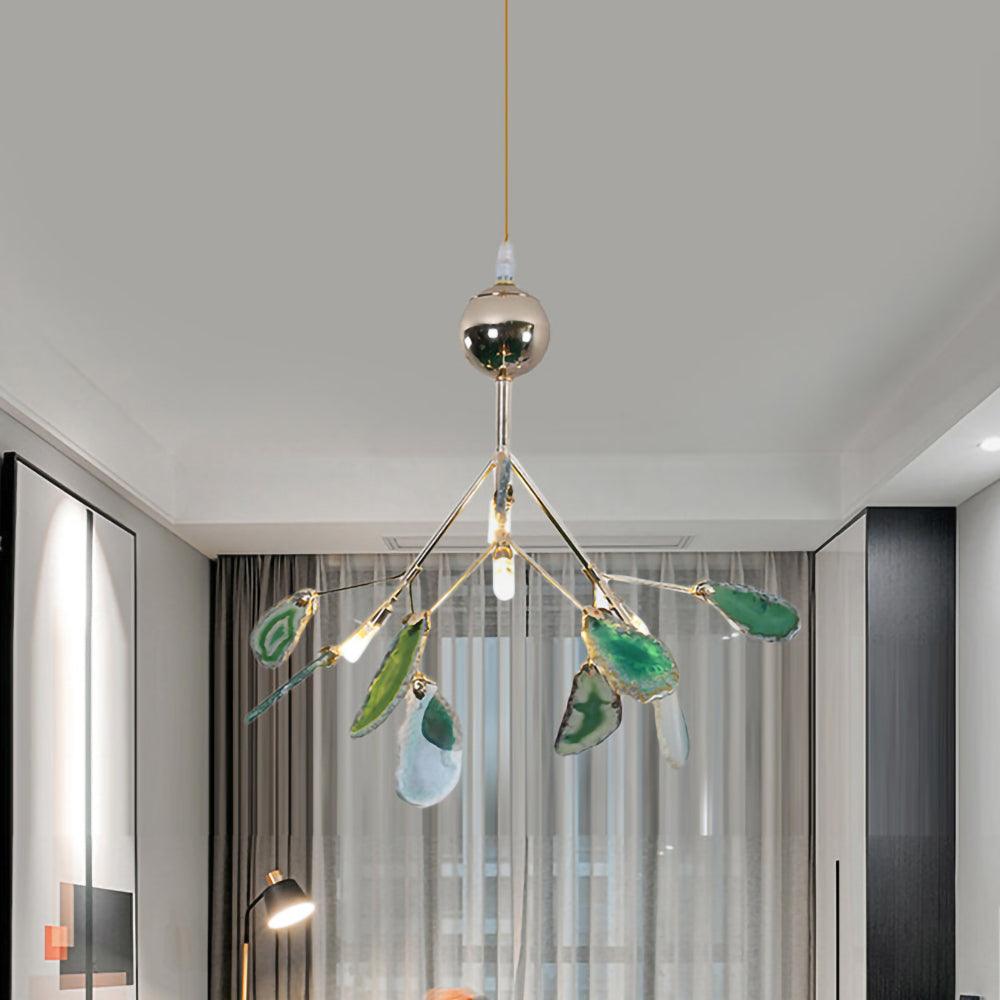 Agate Chandelier Colorful Branching - Neutralighting