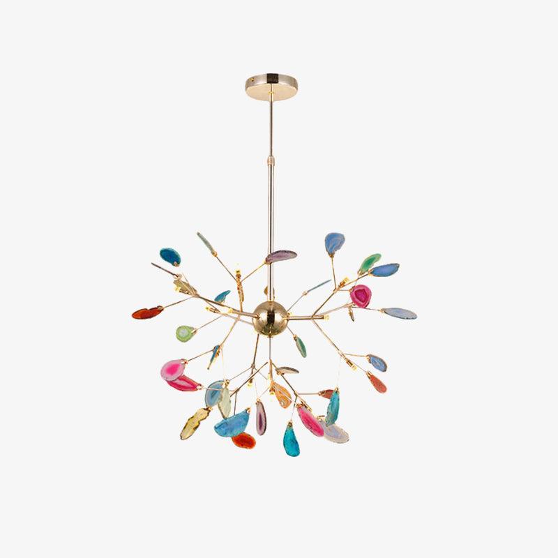 Agate Chandelier Colorful Branching - Neutralighting