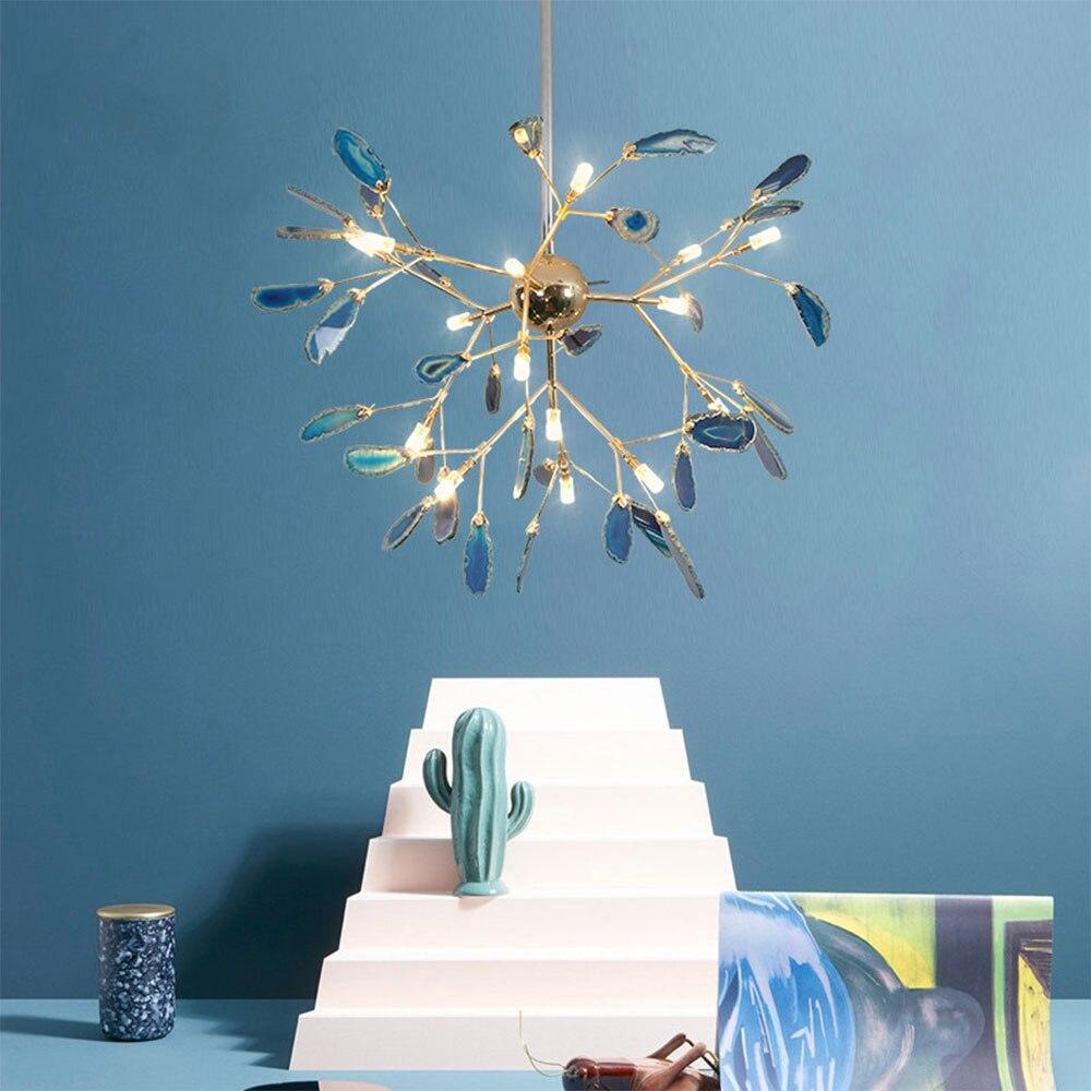 Agate Chandelier Colorful Branching - Neutralighting