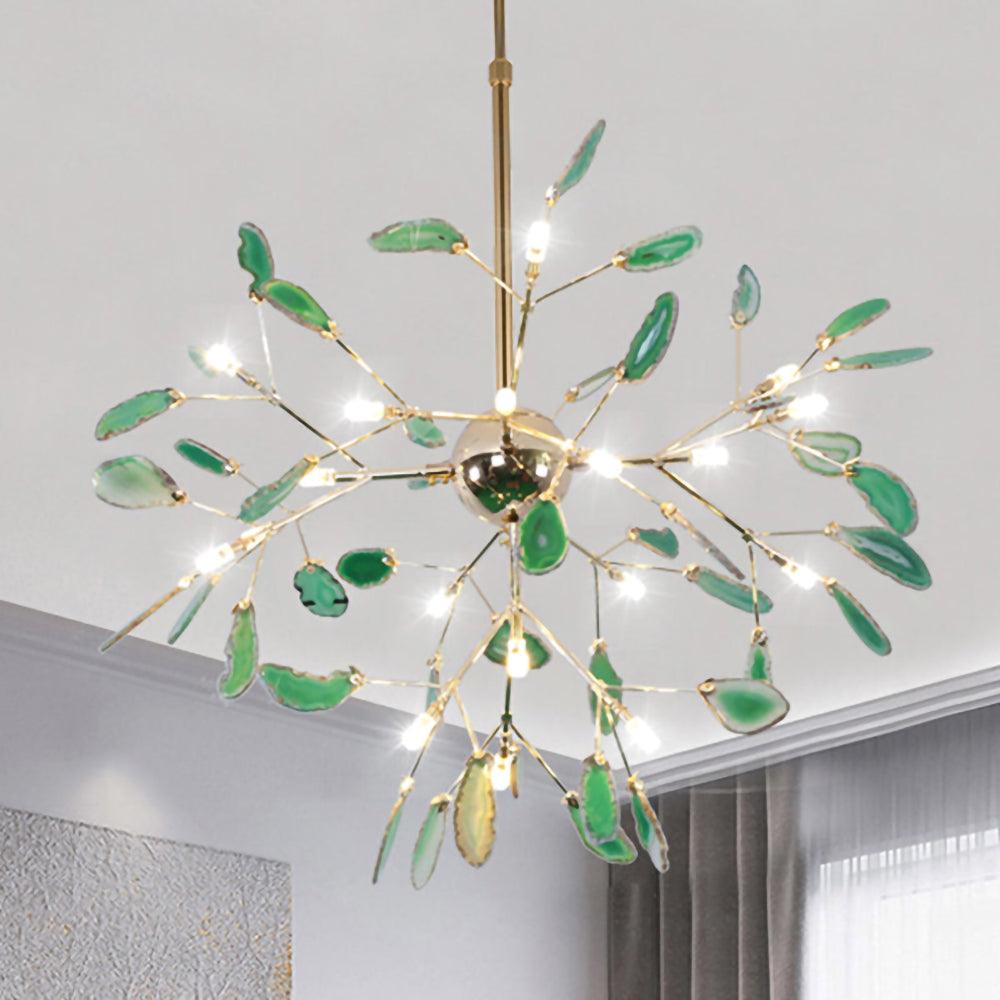 Agate Chandelier Colorful Branching - Neutralighting