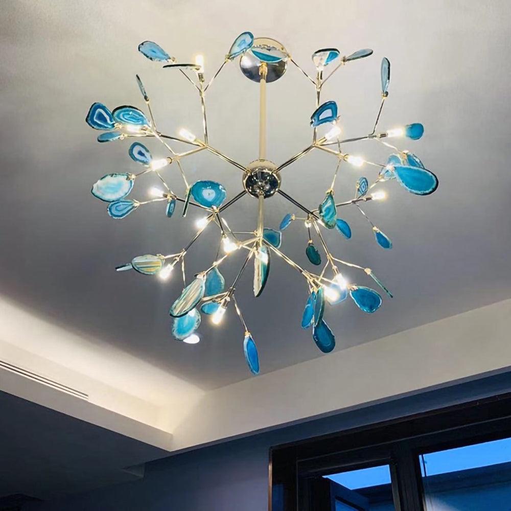 Agate Chandelier Colorful Branching - Neutralighting