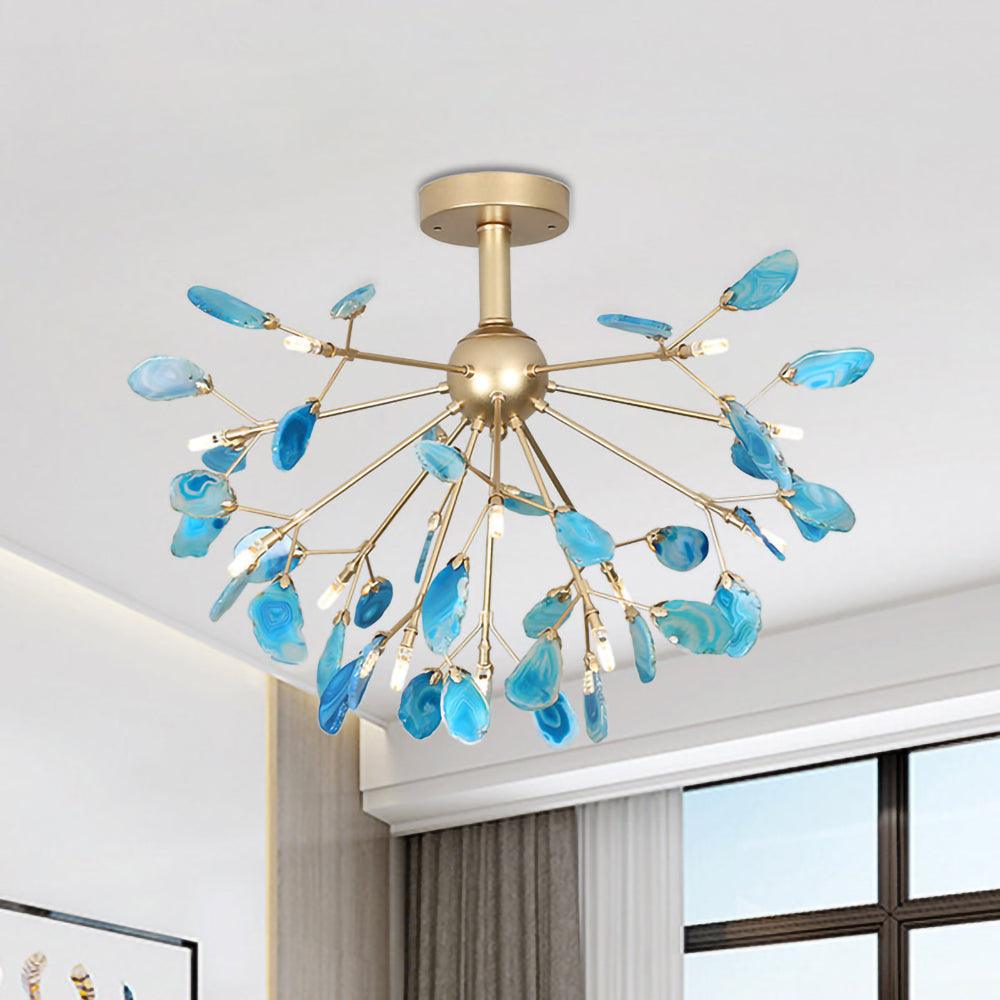 Agate Chandelier Colorful Branching - Neutralighting