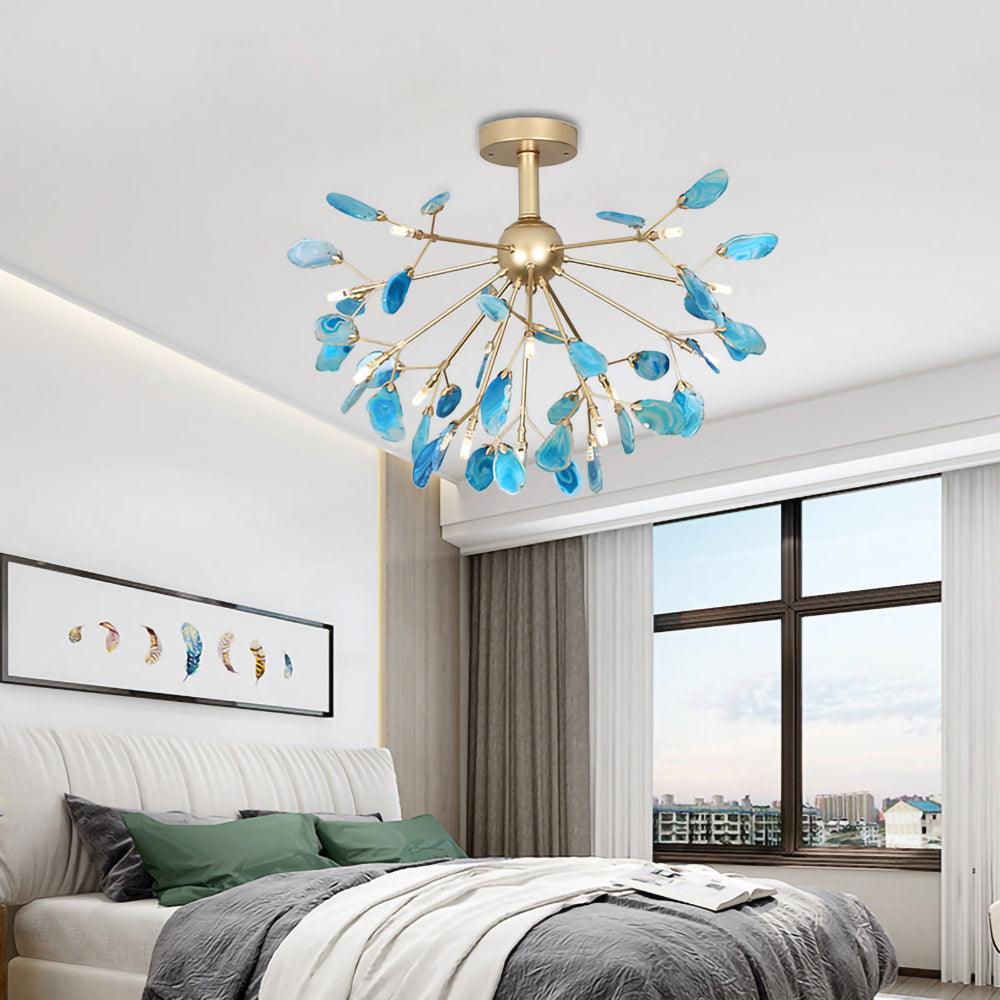 Agate Chandelier Colorful Branching - Neutralighting