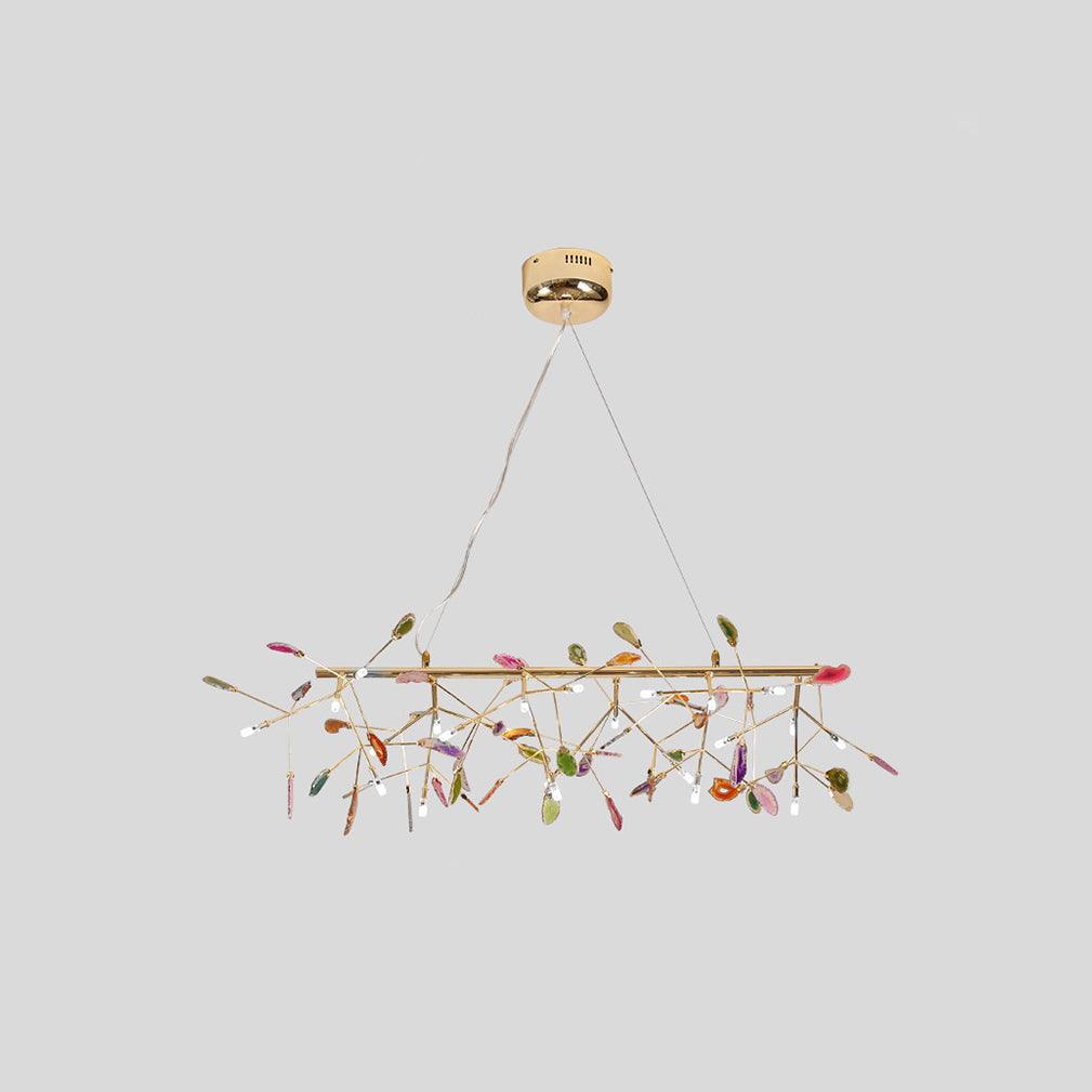 Agate Chandelier Colorful Branching - Neutralighting